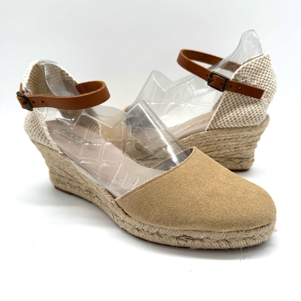 PICON Handmade Woven Wedge Espadrille Sandals